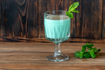 Glass of Grasshopper Cocktail