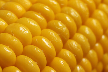 Cooked corn,  healthy vegan snack