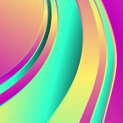 Abstract pink waves background. Dynamic background. vector