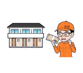 Young man in orange work clothes