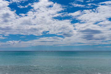 views of the Ligurian sea, Lavagna, Genoa, Italy