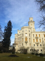 Fototapeta na wymiar Hluboka nad Vltavou Castle in Czech Republic