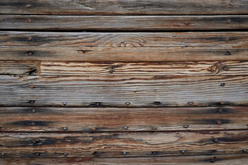 texture for wallpaper - wood planks and metal bolts