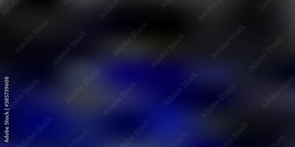 Wall mural Dark blue vector gradient blur texture.