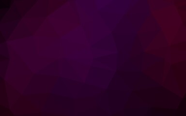 Obraz premium Dark Purple vector triangle mosaic template.