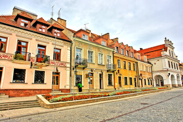 Widok starego miasta w Sandomierzu