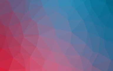 Obraz premium Light Blue, Red vector blurry triangle template.
