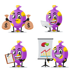 vector illustration of candy mascot or character