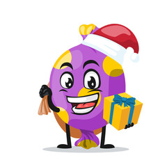 vector illustration of candy mascot or character