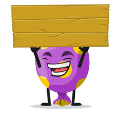 vector illustration of candy mascot or character