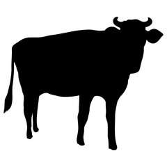 牛　イラスト　素材　シンプル
