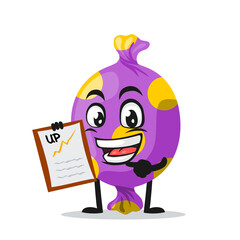 vector illustration of candy mascot or character