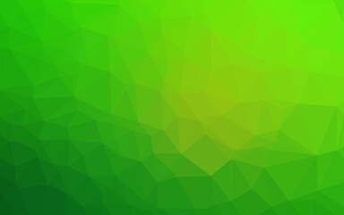 Obraz na płótnie Canvas Light Green vector shining triangular pattern.
