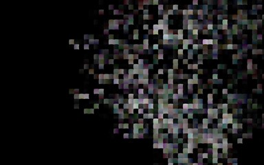 Dark Silver, Gray vector pattern in square style.