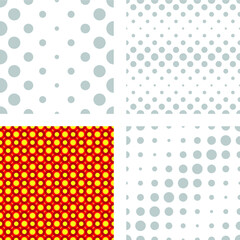 Circle Abstract Pattern.dotted Seamless texture.Halftone vector background.Polka Dots 