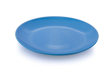 white plate on white background