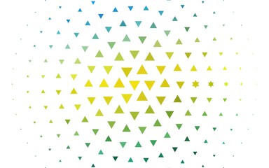 Light Blue, Yellow vector texture in triangular style.