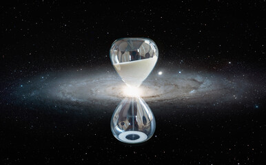 Andromeda galaxy with hours glass 