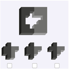 Intelligence question - cube completion test iq test - Vector