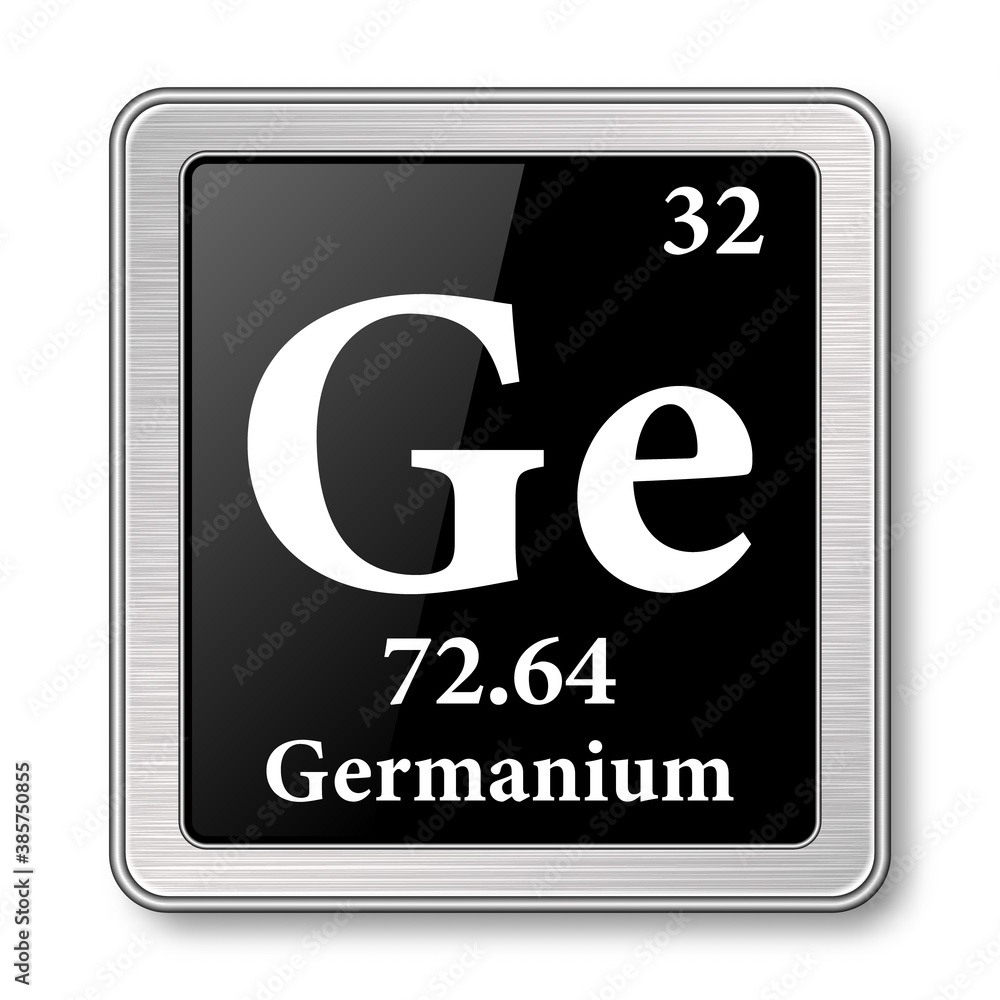 Wall mural The periodic table element Germanium. Vector illustration - Wall murals