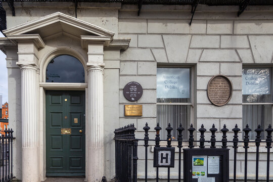 Oscar Wild House At Merrion Square, Dublin, Ireland.