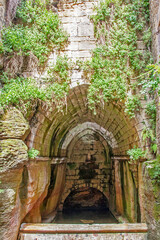 Sarlat-la-Canéda. Fontaine Sainte-Marie. Dordogne. Nouvelle Aquitaine

