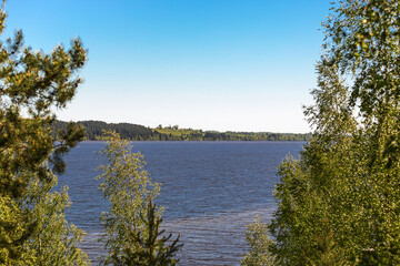 Spring on the Volga River in Central Russia