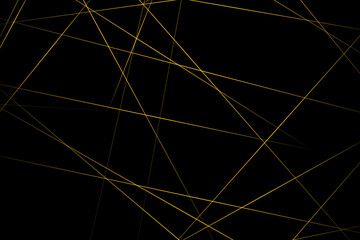 Abstract black with gold lines, triangles background modern design. Vector illustration EPS 10.