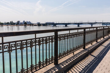 views of the Voronezh River, on which the city is located - the cradle of the Russian regular navy...