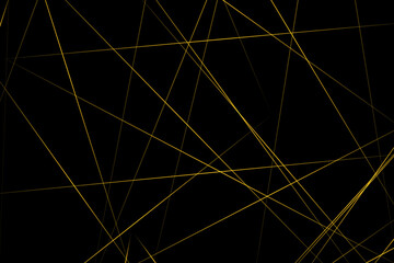 Abstract black with gold lines, triangles background modern design. Vector illustration EPS 10.