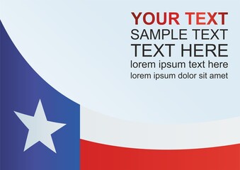 Flag of Texas. template for the award, an official document with the flag of the state of Texas.

