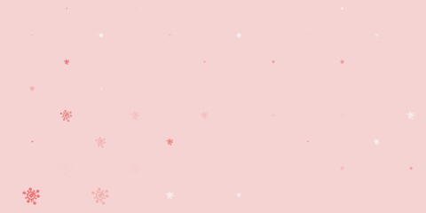 Light Red vector backdrop with virus symbols.