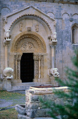 
Manfredonia, Foggia. Puglia. Portale dellì Abbazia di San Leonardo in Lama Volara