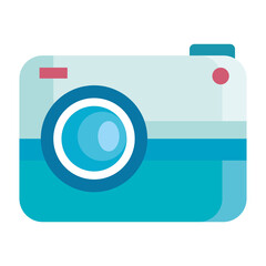 Camera device design, Gadget technology and photography theme Vector illustration