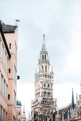 Obraz na płótnie Canvas Street view of downtown Munich, Germany.