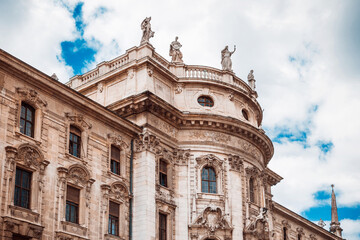Street view of downtown Munich, Germany.