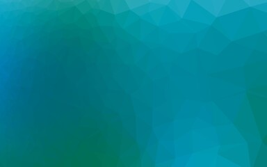 Fototapeta premium Light Blue, Green vector polygon abstract backdrop.