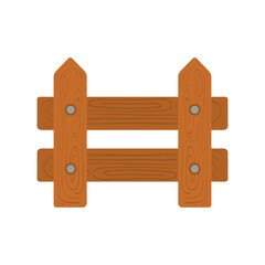 Gardening fence design, garden planting and nature theme Vector illustration