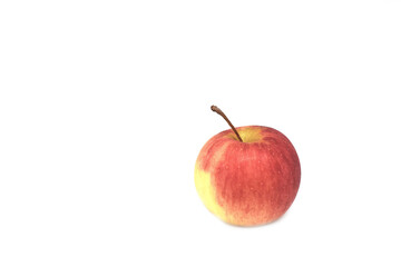 red apple isolated on white