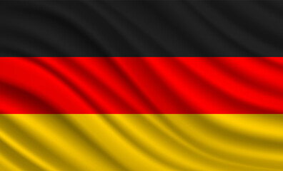 Obraz premium Germany Flag Vector Closeup Illustration 