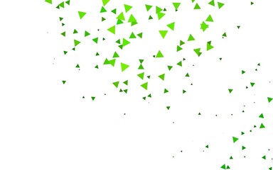 Light Green vector pattern in polygonal style.
