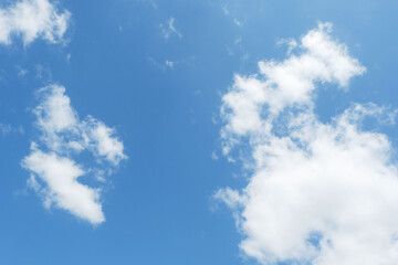 Beautiful blue sky with clouds.