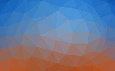 Light Blue, Red vector abstract polygonal cover.
