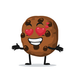 vector illustration of chocochips mascot or character