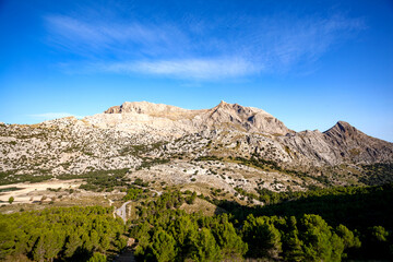 mountains and lake Serra de Tramuntana, Mallorca, Spain, Cuber Stausee, Piug Major