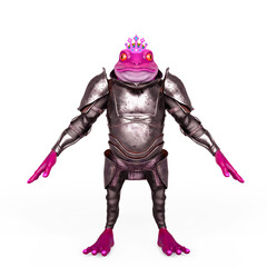Fototapeta premium lord frog in white background