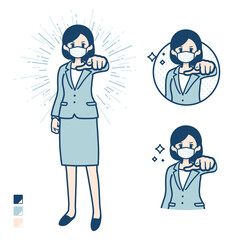 simple suit business woman mask_want-you