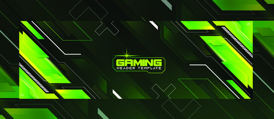 Abstract Gaming Header Banner Background