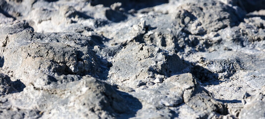 Healing clay in nature as a background.
