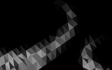 Light Silver, Gray vector abstract polygonal layout.